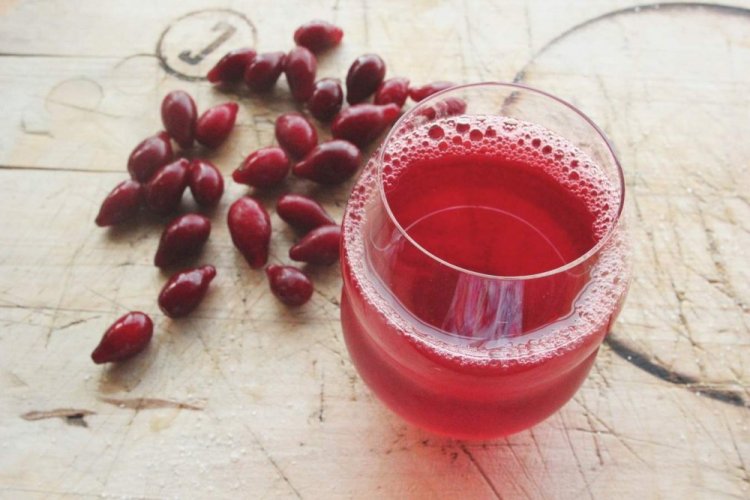 Zumo de cornejo para el invierno