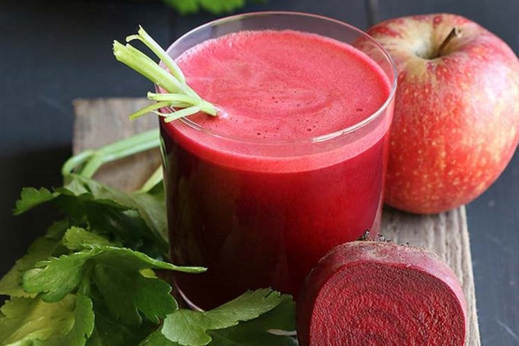 Celery, Beet, Carrot, and Apple Juice