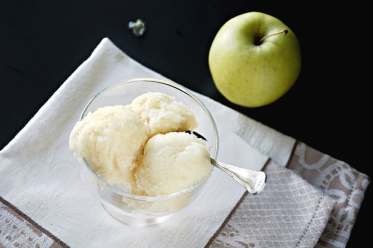 Sorbete de manzana