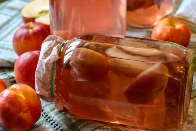 Nectarine Compote for Winter