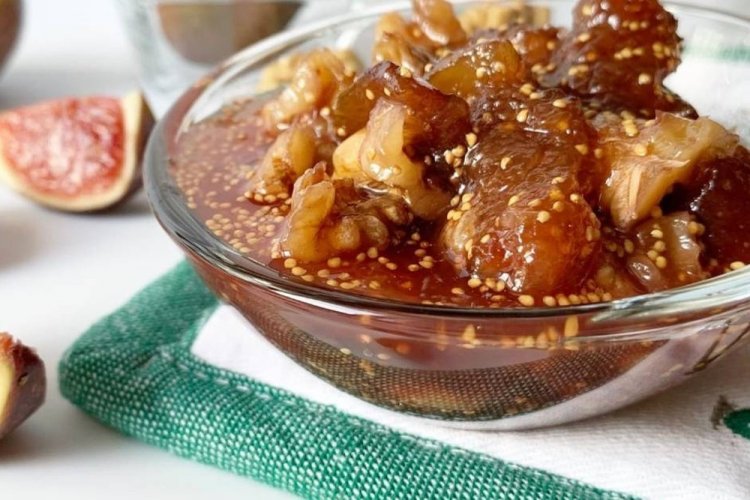 Mermelada de higos con nueces