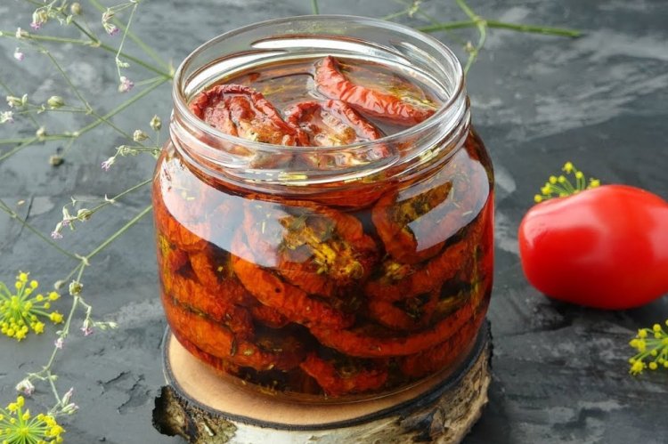 Tomates secos en microondas