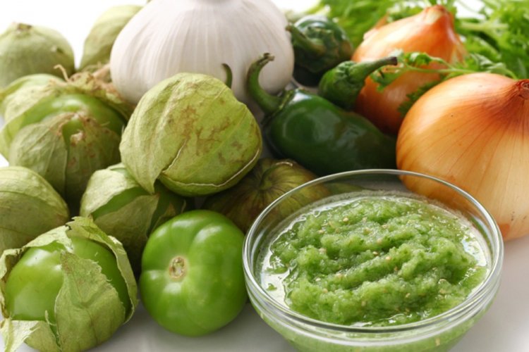 Salsa verde de physalis