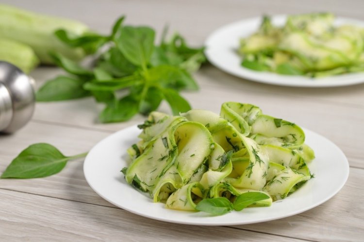 Zucchini and Courgette Salad