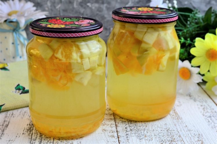 Zucchini and Orange Compote for Winter