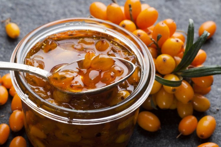 Sea Buckthorn Jam with Whole Berries