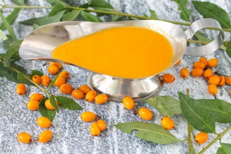 Sea Buckthorn Sauce with Honey and Garlic