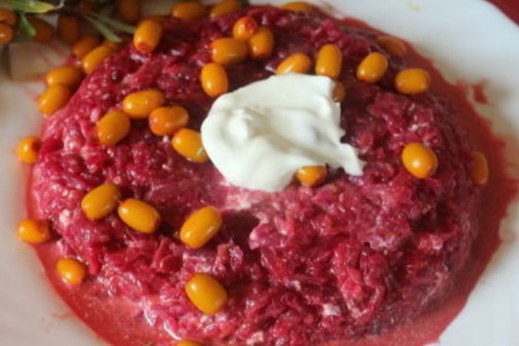 Beetroot and Sea Buckthorn Salad