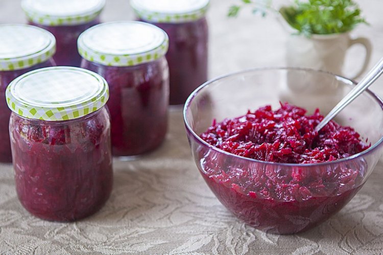 Beetroot Salad for Winter Without Sterilization