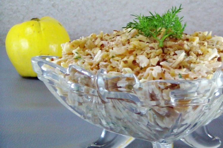 Ensalada de membrillo con queso