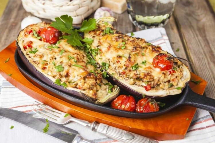 Eggplant Boats in the Oven