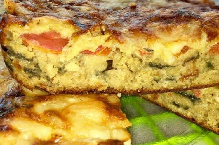 Pour-Over Pie with Eggplant and Tomatoes