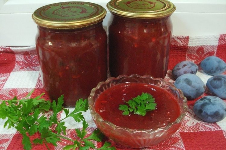 Adjika from Prunes for Winter