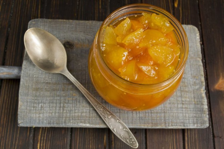 Mermelada de calabaza, peras y manzanas