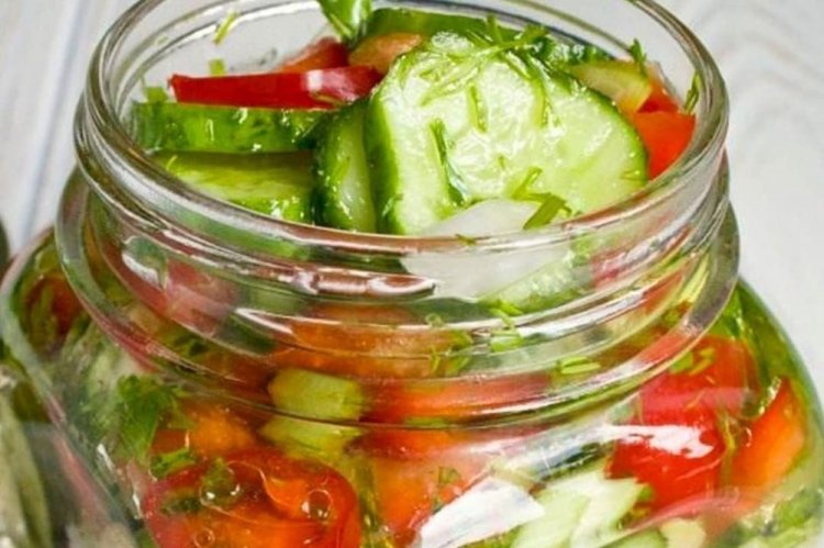 Cucumbers with Turmeric, Herbs, and Hot Pepper for Winter