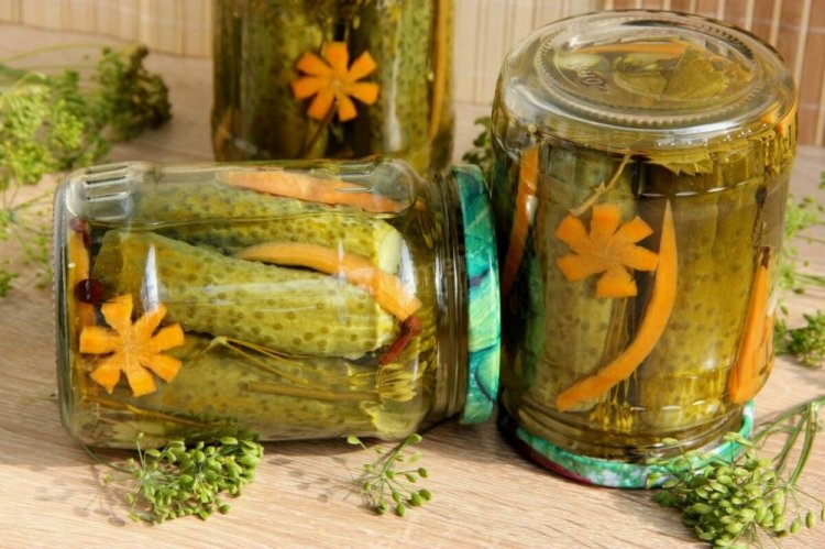 Gherkins Without Vinegar for Winter