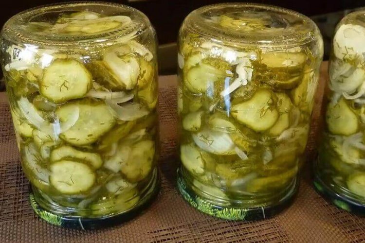 Nezhinsky Salad with Gherkins for Winter