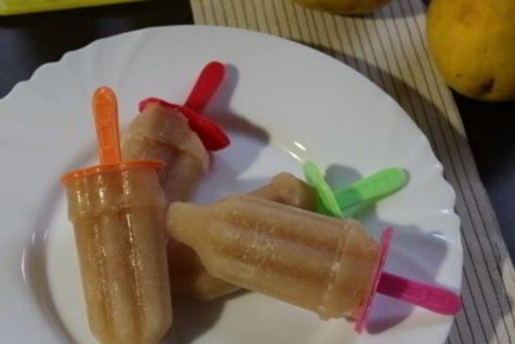 Helado de pera y jengibre