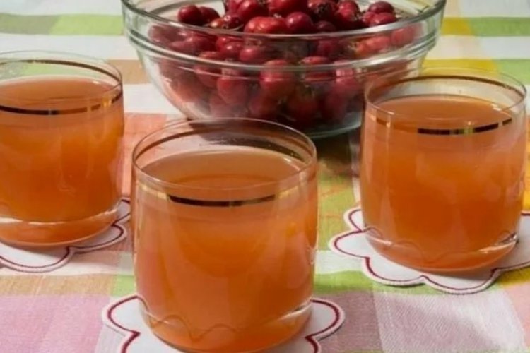 Hawthorn Fruit Drink (Mors) with Honey