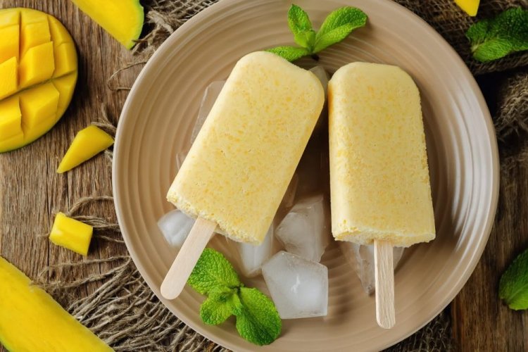 Helado de mango y yogur