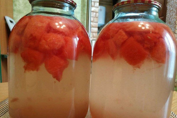 Watermelon Compote for Winter