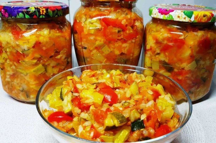 Tourist's Breakfast with Rice and Zucchini for Winter
