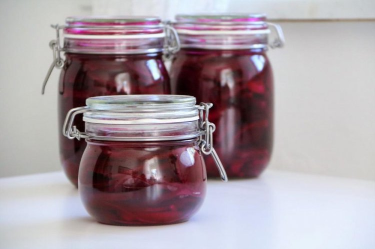 Pickled Turnips with Beets for Winter