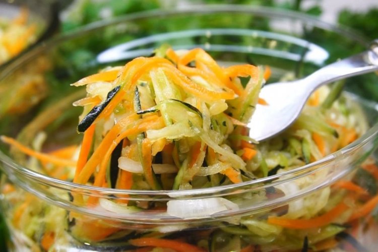 Turnip Salad with Vegetables and Herbs for Winter