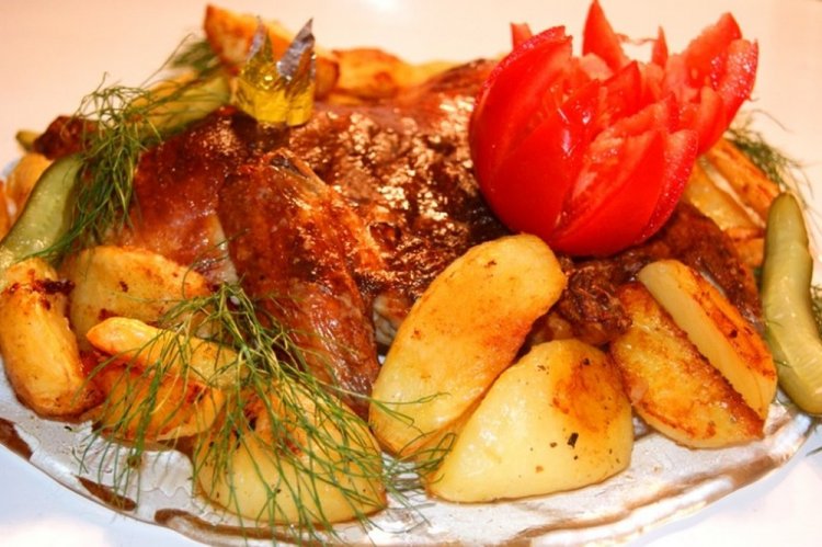 Chicken and Potatoes in an Air Fryer