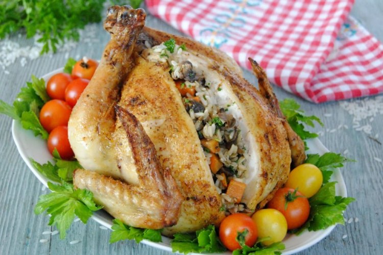 Chicken with Rice in an Air Fryer