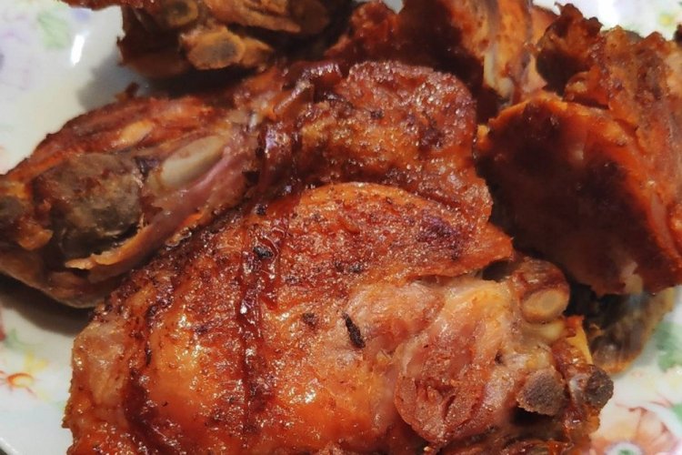 Chicken with Adjika in an Air Fryer