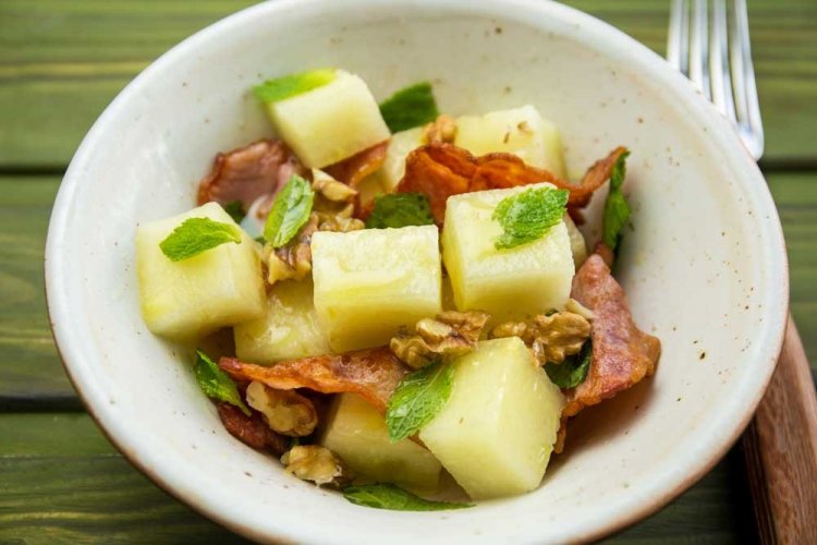 Melon and Bacon Salad