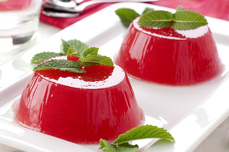 Gelatina de sandía