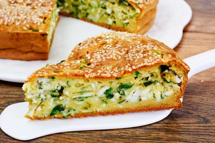 Savory Pie with Wild Garlic and Eggs