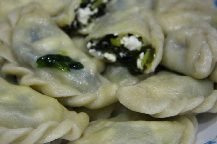 Vareniki with Wild Garlic and Cottage Cheese