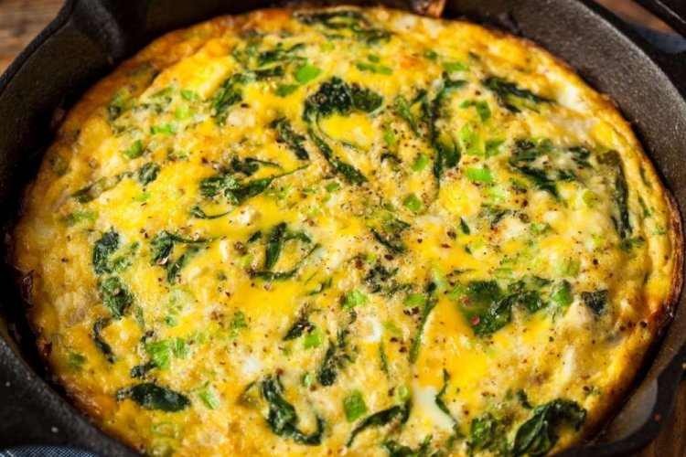 Omelet with Wild Garlic