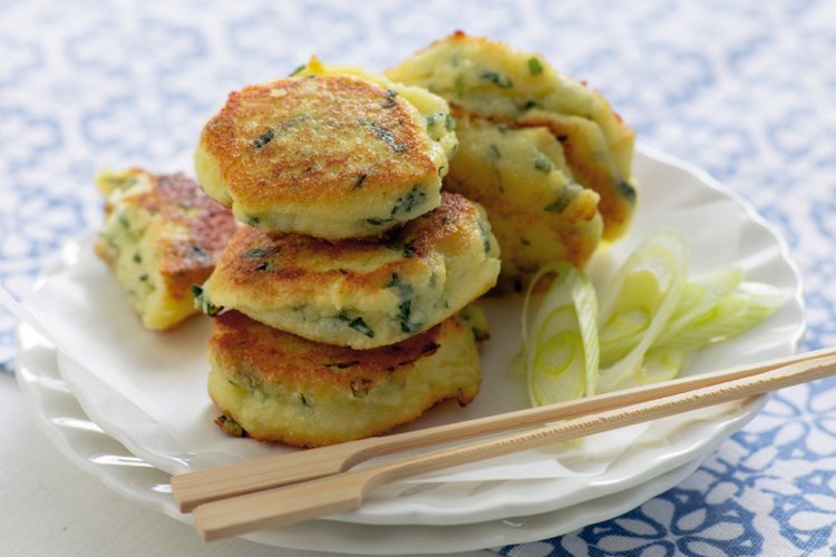Syrniki with Wild Garlic