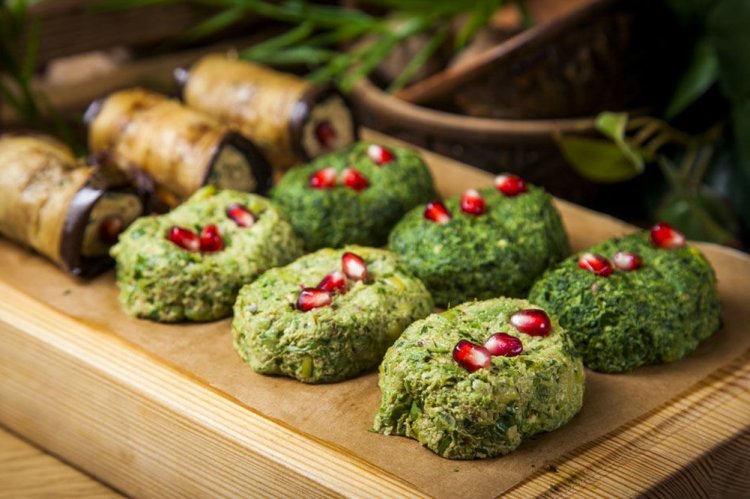 Pkhali with Wild Garlic