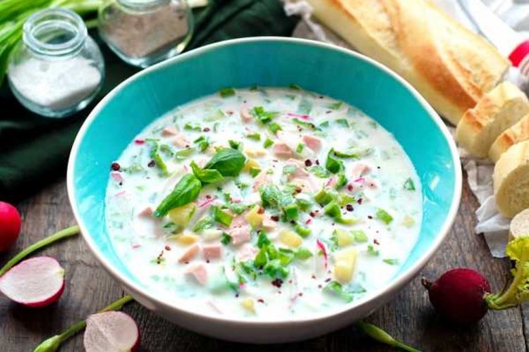 Okroshka with Wild Garlic