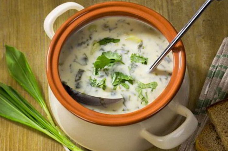 Cold Soup with Wild Garlic