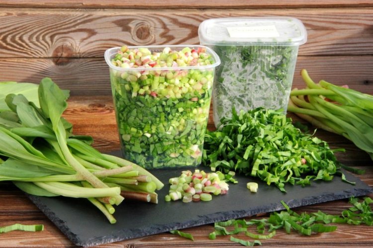 Frozen Wild Garlic for Winter