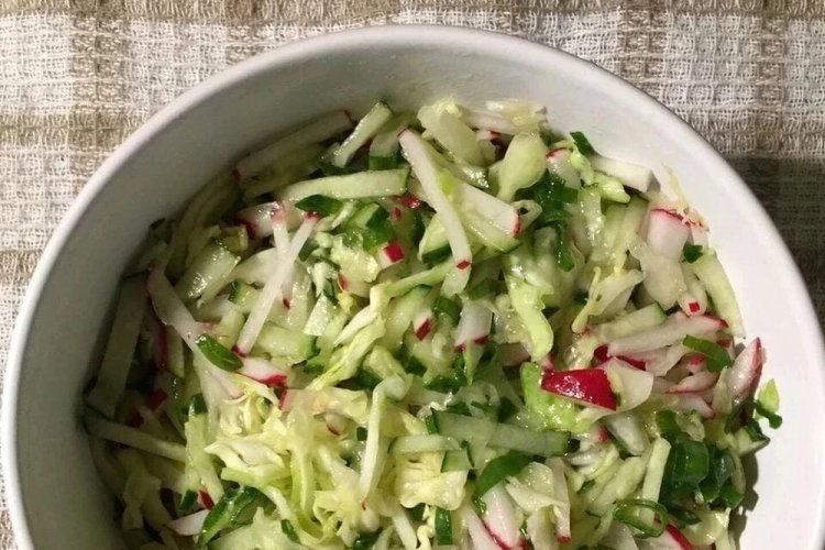 Napa Cabbage and Wild Garlic Salad