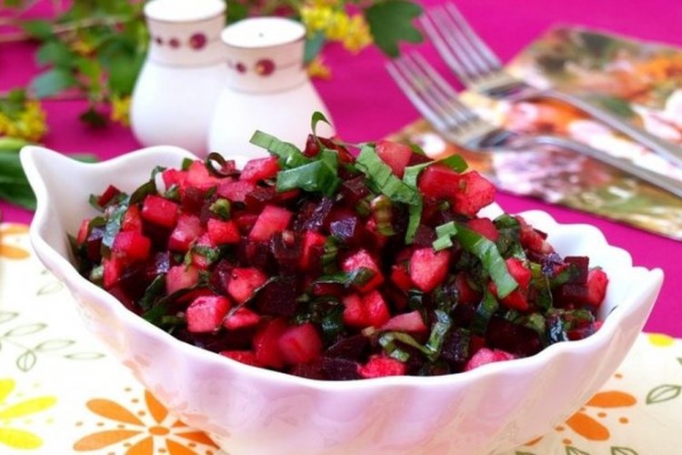 Beetroot and Wild Garlic Salad