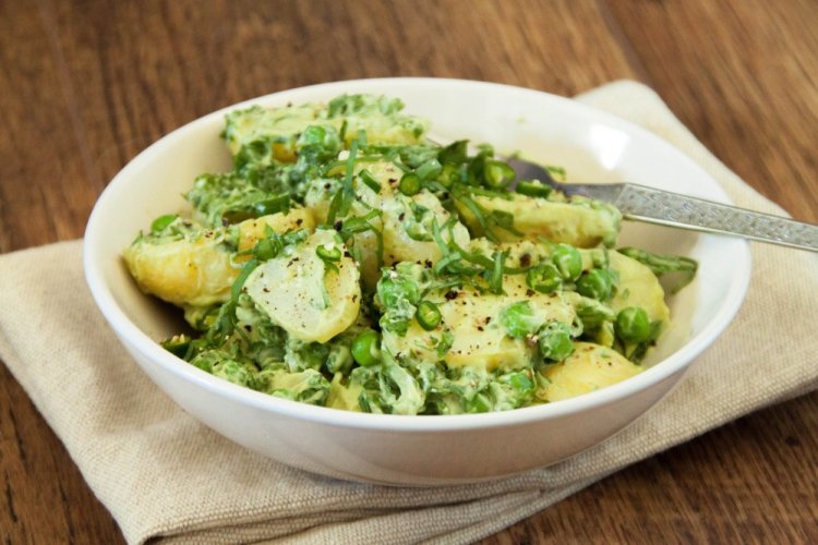 Wild Garlic Salad with Potatoes