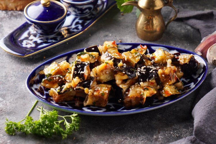 Caramelized Eggplant with Rice Vinegar
