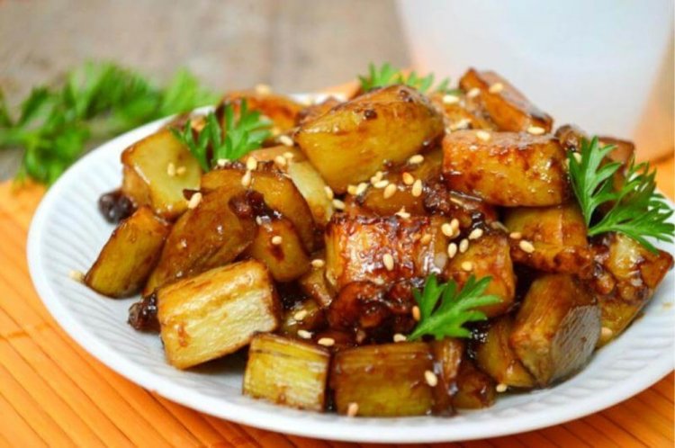 Caramelized Eggplant in Honey