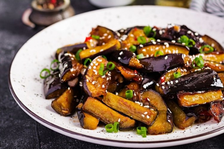 Caramelized Eggplant with Ketchup