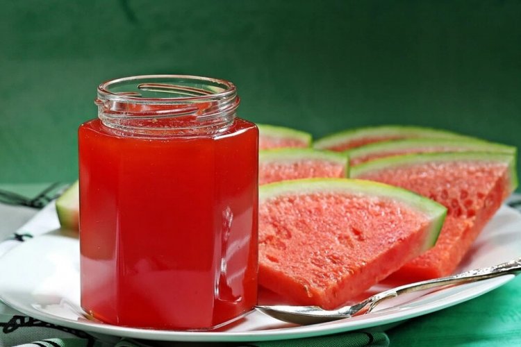 Watermelon Jam with Ginger for Winter