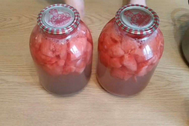 Watermelon Compote for Winter
