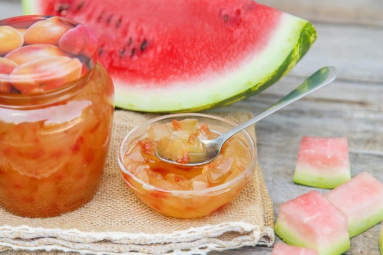 Watermelon Rind Jam for Winter